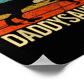 Papa Dinosaur Daddysaurus 2 Twee Kinderen Kerstmis Poster (Hoek)