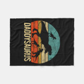 Papa Dinosaur Daddysaurus 3 Drie Kinderen Kerstmis Fleece Deken (Voorkant (Horizontaal))