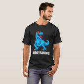 Papa Dinosaur Daddysaurus T Mannen Papa Dinosaur T-shirt (Voorkant volledig)