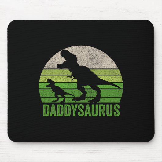 Papa Dinosaurus Papa Grappige Vaders Dag Gift Muismat (Voorkant)