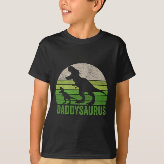 Papa Dinosaurus Papa Grappige Vaders Dag Gift T-shirt (Voorkant)