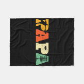 Papa Discgolf Liefhebber Frisbee Golfende Papa Vad Fleece Deken (Voorkant (Horizontaal))