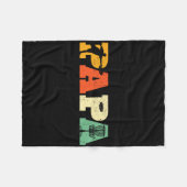 Papa Discgolf Liefhebber Frisbee Golfende Papa Vad Fleece Deken (Voorkant (Horizontaal))