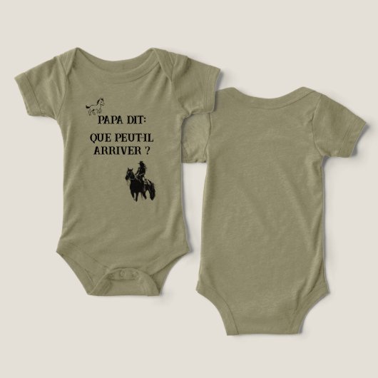 Papa dit: Que peut-il arriver? (Ontwerp Voorkant & Achterkant)