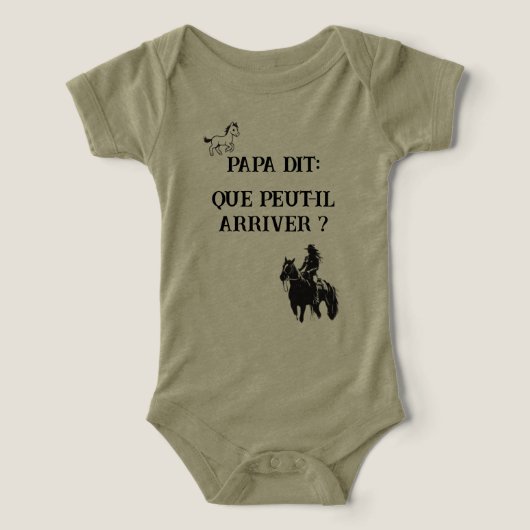 Papa dit: Que peut-il arriver? (Design voorkant)