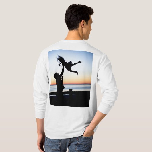 Papa Dochter Duo Grappig Cadeau voor Vader Papa T-shirt (Achterkant volledig)