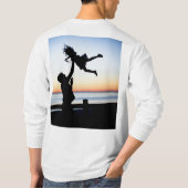 Papa Dochter Duo Grappig Cadeau voor Vader Papa T-shirt (Achterkant)