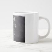 Papa & Dochter Krijt Kunst Gepersonaliseerde Koepe Grote Koffiekop (Rechts)