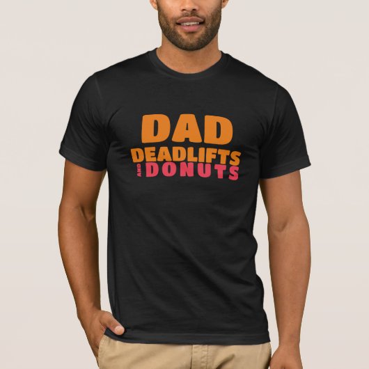 Papa: Dodliften en Donuts T-shirt (Voorkant)