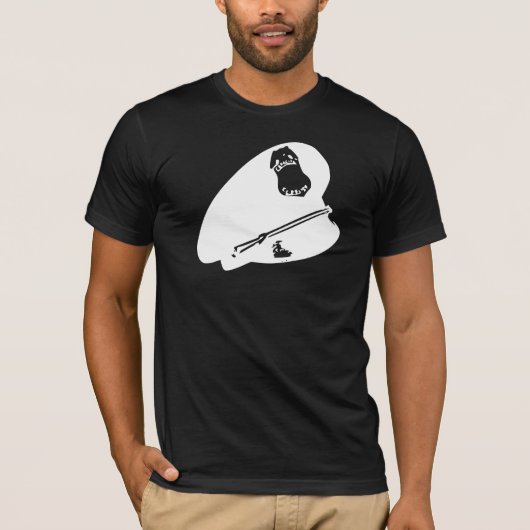 Papa, Dom, Cop Pet, Badge, Sheild, Fuzz T-shirt (Voorkant)