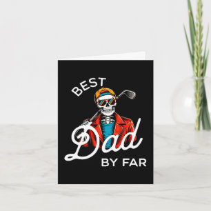 Papa door par grappige golfshirt papa kaart