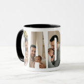 Papa Douane Foto Collage Koffie Mok (Voorkant links)