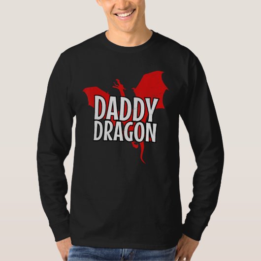 Papa Dragon Mythical Legendary Creature Vader's T-shirt (Voorkant)