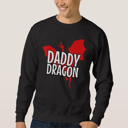 Papa Dragon Mythical Legendary Creature Vader's Trui (Voorkant)