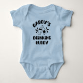 Papa Drink Buddy Funny Romper (Voorkant)