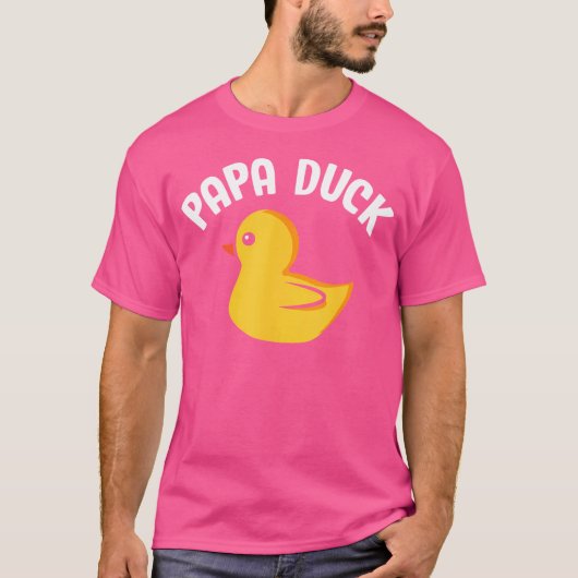 Papa Duck Funny Duck Lover Duck Hunting Father'S D T-shirt (Voorkant)