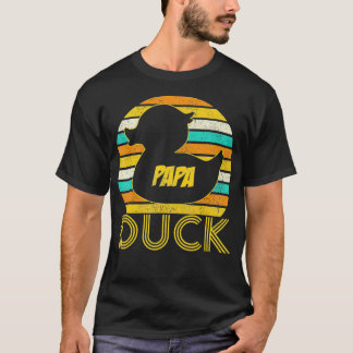Papa Duck Rubber Duck Matching Family Cute  T-shirt