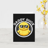 Papa Duck Vader Ik Hou van Eenden Familie Liefhebb Kaart (Gele Bloem)