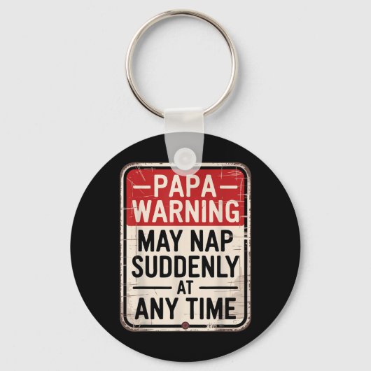 Papa dutjes Funny Vader Humor Sleutelhanger (Voorkant)