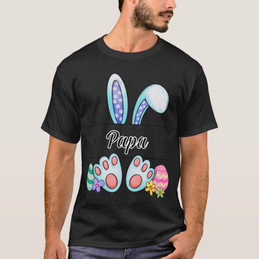 Papa Easter Bunny T-shirt (Voorkant)