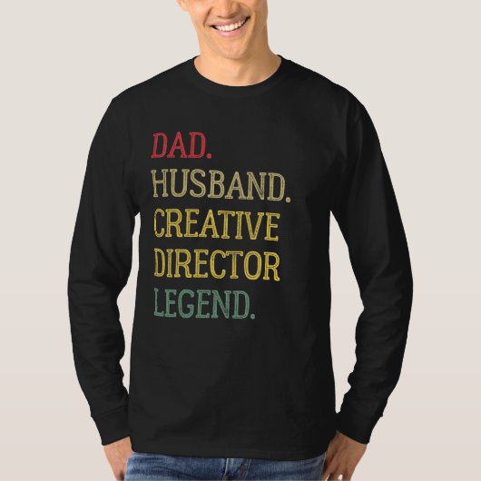 Papa Echtgenoot Creative Director Legende Creative T-shirt (Voorkant)