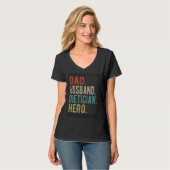 Papa echtgenoot diëtist held t-shirt (Voorkant volledig)