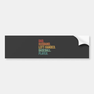 Papa echtgenoot honkbal linkshandig legende bumpersticker
