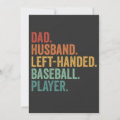 Papa echtgenoot honkbal linkshandig legende kaart (Voorkant)