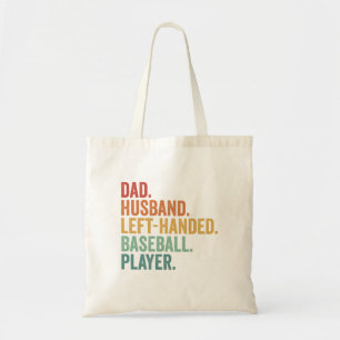 Papa echtgenoot honkbal linkshandig legende tote bag