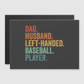 Papa Echtgenoot Honkbal Linkshandige Legende  (Voorkant / Achterkant)