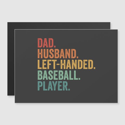 Papa Echtgenoot Honkbal Linkshandige Legende  (Voorkant / Achterkant)