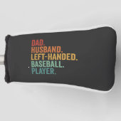 Papa Echtgenoot Honkbal Linkshandige Legende  Golfheadcover (Voorkant)