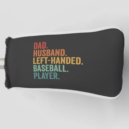 Papa Echtgenoot Honkbal Linkshandige Legende  Golfheadcover (Voorkant)