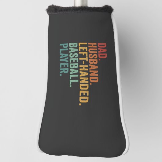 Papa Echtgenoot Honkbal Linkshandige Legende  Golfheadcover (Draai 90)