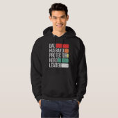 Papa Echtgenoot Protector Hero Leader Hoodie (Voorkant volledig)
