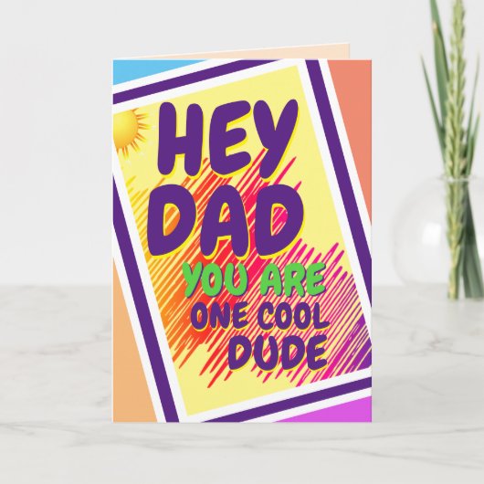 PAPA - Eén coole dude Kaart (Voorkant)
