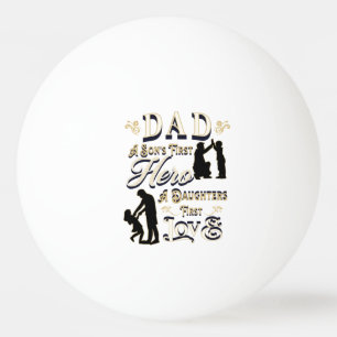 Papa een zoons eerste een dochters eerste liefde pingpongbal