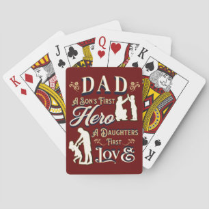 Papa een zoons eerste een dochters eerste liefde pokerkaarten