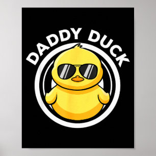 Papa Eend Papa Ik Hou Van Eenden Familie Liefhebbe Poster