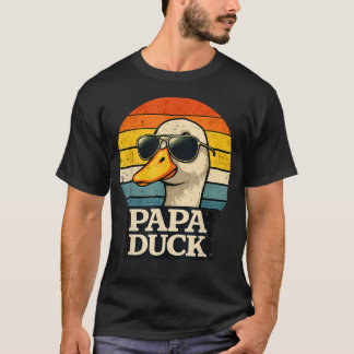 Papa Eend Schattige Eend Vader Liefhebber Kwak Vad T-shirt