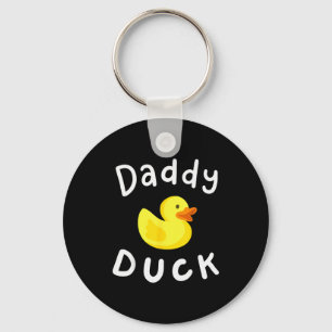 Papa Eend Verjaardag Rubber Eend Liefhebber Famili Sleutelhanger