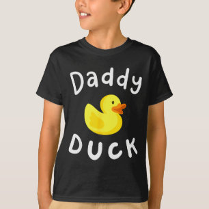 Papa Eend Verjaardag Rubber Eend Liefhebber Famili T-shirt