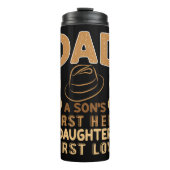 Papa - Eerste Hero van de zoon, de eerste liefde v Thermosbeker (Voorkant)