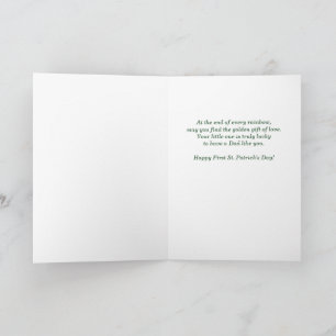 Papa eerste St. Patricksdag boseland hert regenboo Kaart
