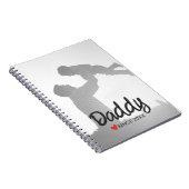 Papa, eerste vaderdag, eerste gelukkige vader notitieboek (Rechterzijde)