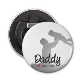 Papa, eerste vaders dag, eerste gelukkige vader button flesopener