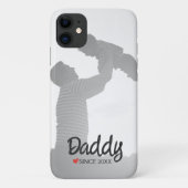 Papa, eerste vaders dag, eerste gelukkige vader Case-Mate iPhone case (Achterkant)