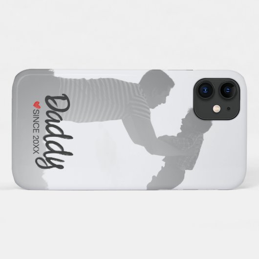 Papa, eerste vaders dag, eerste gelukkige vader Case-Mate iPhone case (Achterkant (horizontaal))