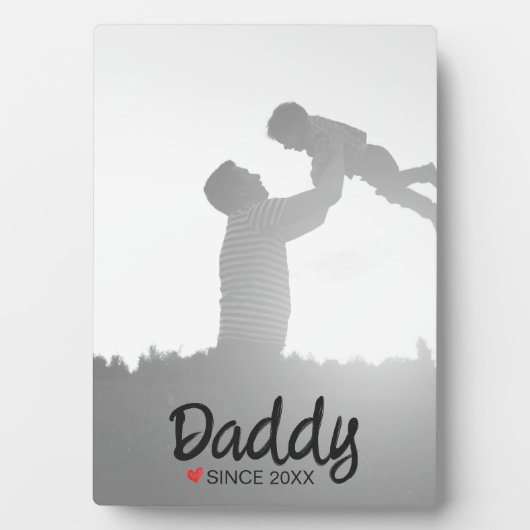 Papa, eerste vaders dag, eerste gelukkige vader fotoplaat (voorkant)