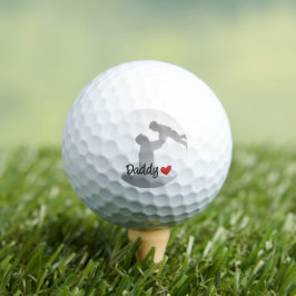 Papa, eerste vaders dag, eerste gelukkige vader golfballen